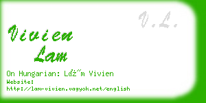 vivien lam business card